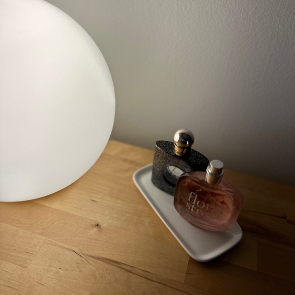 White Glass Soap Dish Trinket Tray - Picture 6 of 12